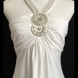 Gorgeous white halter White House/Black Market